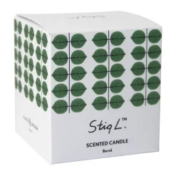 Vela aromática Stig L Berså, Vidrio esmerilado-dorado