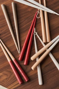 Vela cónica Atmosphere 32 cm, 4 unidades, Blanco