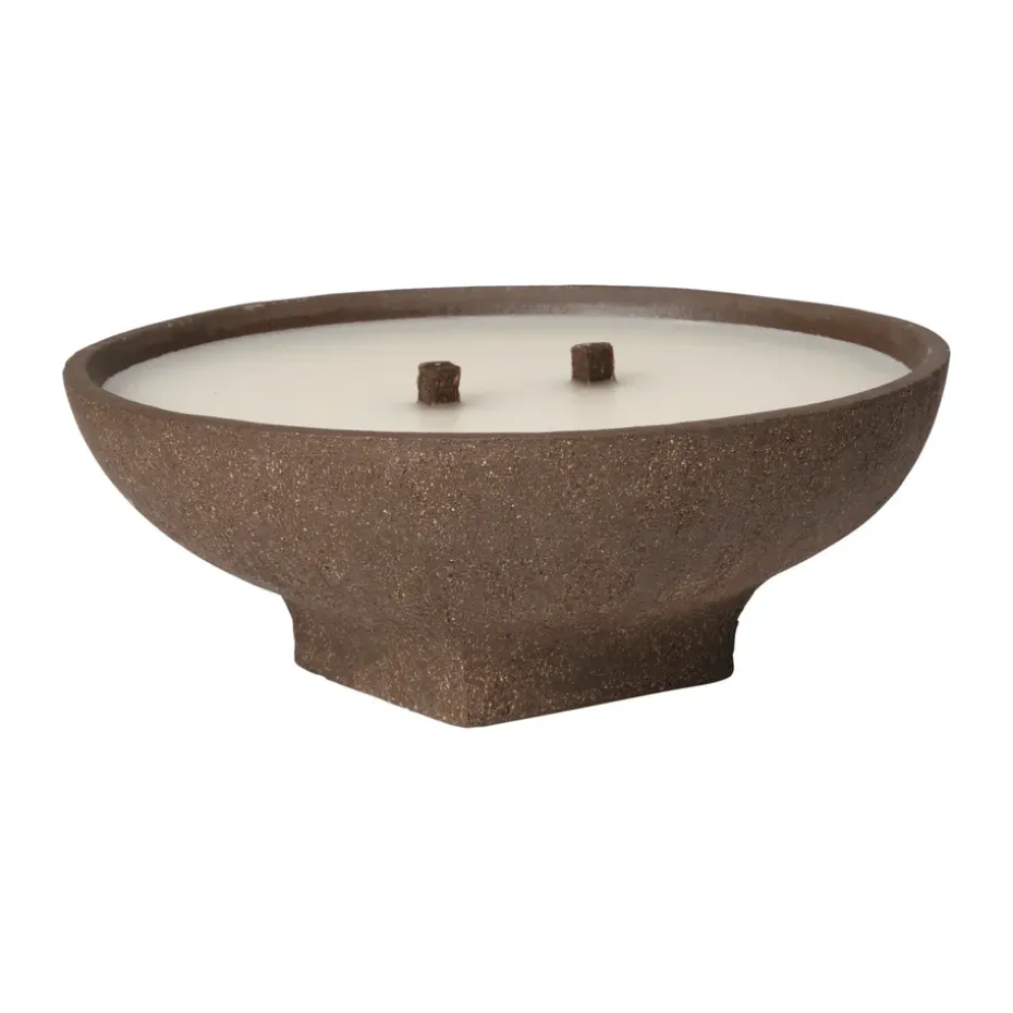 Vela de exterior Vei , Brown, Ø20 × 8 cm