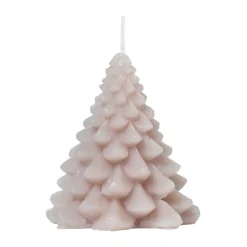 Vela Granny Christmas tree Ø9x10 cm, Linen