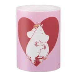 Vela gruesa LED Moomin 10 cm, Corazón
