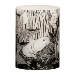 Vela gruesa LED Moomin 10 cm, The pond