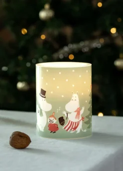 Vela gruesa LED Moomin 12,5 cm, Festive spirits