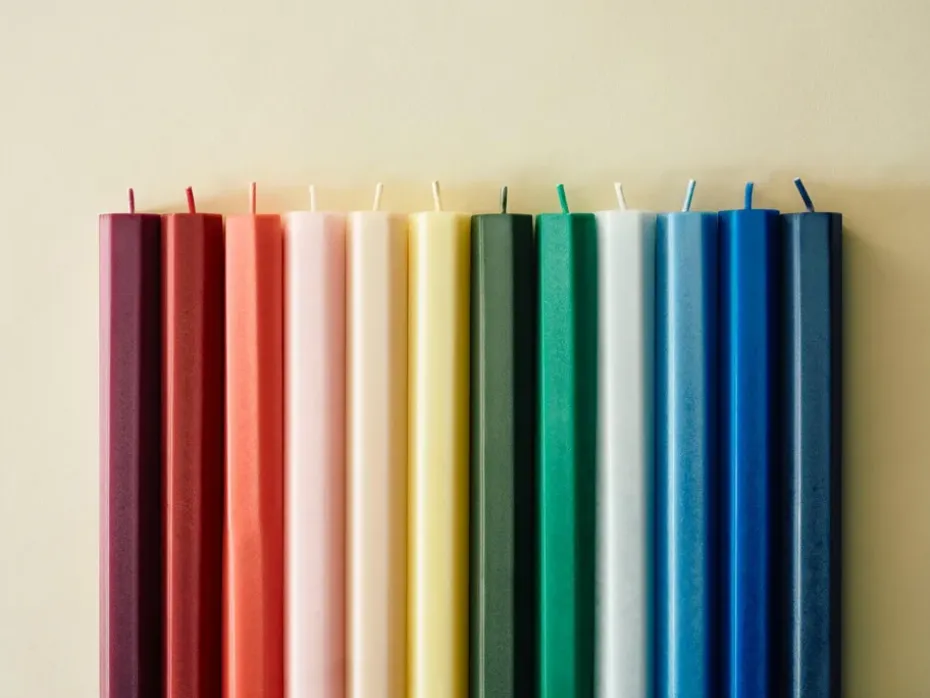 Vela Hexagon Candle mix 4-pack, Reds-bordeaux