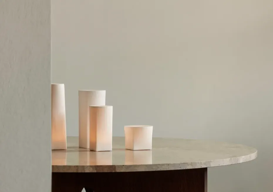 Vela LED Ignus 8 cm, Blanco hueso