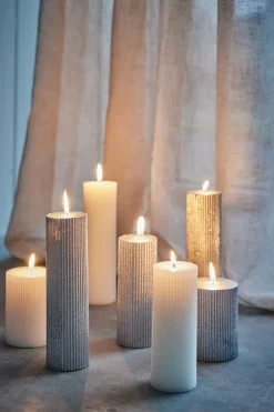 Vela Lissa Ø6x15 cm, Blanco