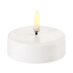 Vela pequeña LED Uyuni blanco, 6,1 x 2,2 cm
