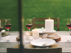 Vela pequeña LED Uyuni blanco, 6,1 x 2,2 cm