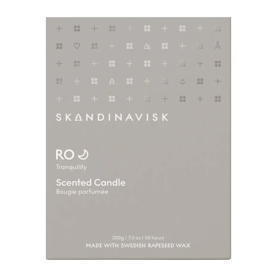 Vela perfumada con tapa Ro, 200 g