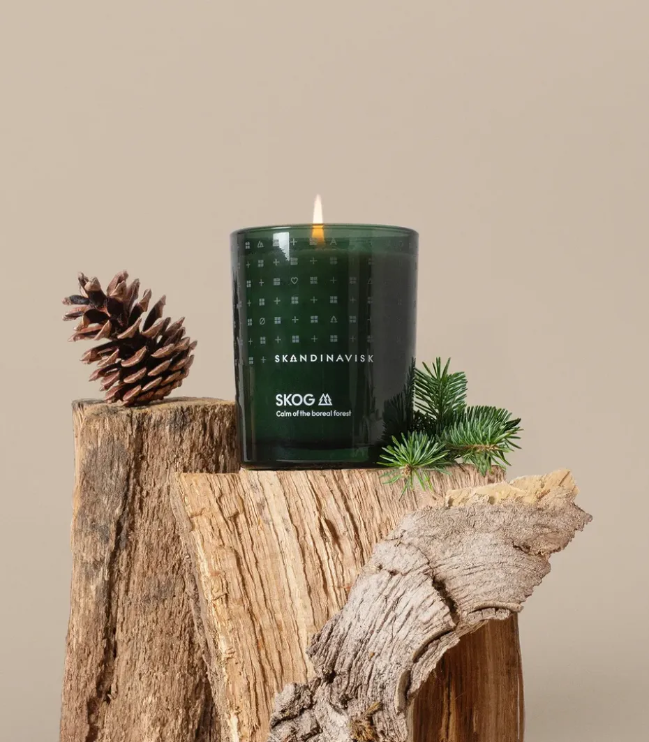 Vela perfumada con tapa Skog, 65 g