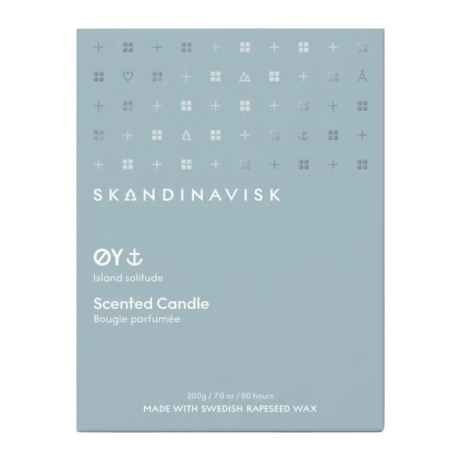 Vela perfumada con tapa Øy, 200 g