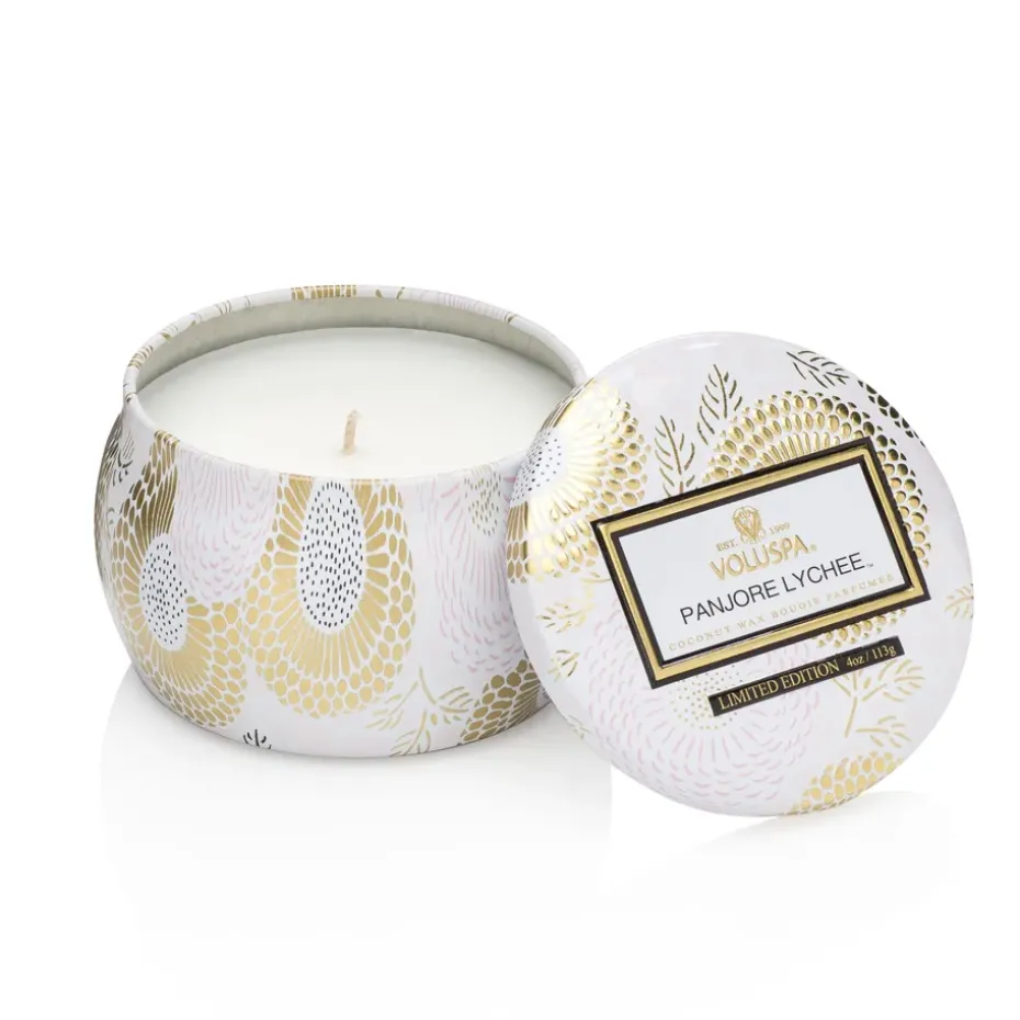 Vela perfumada Decorative Tin 25h, Panjore Lychee