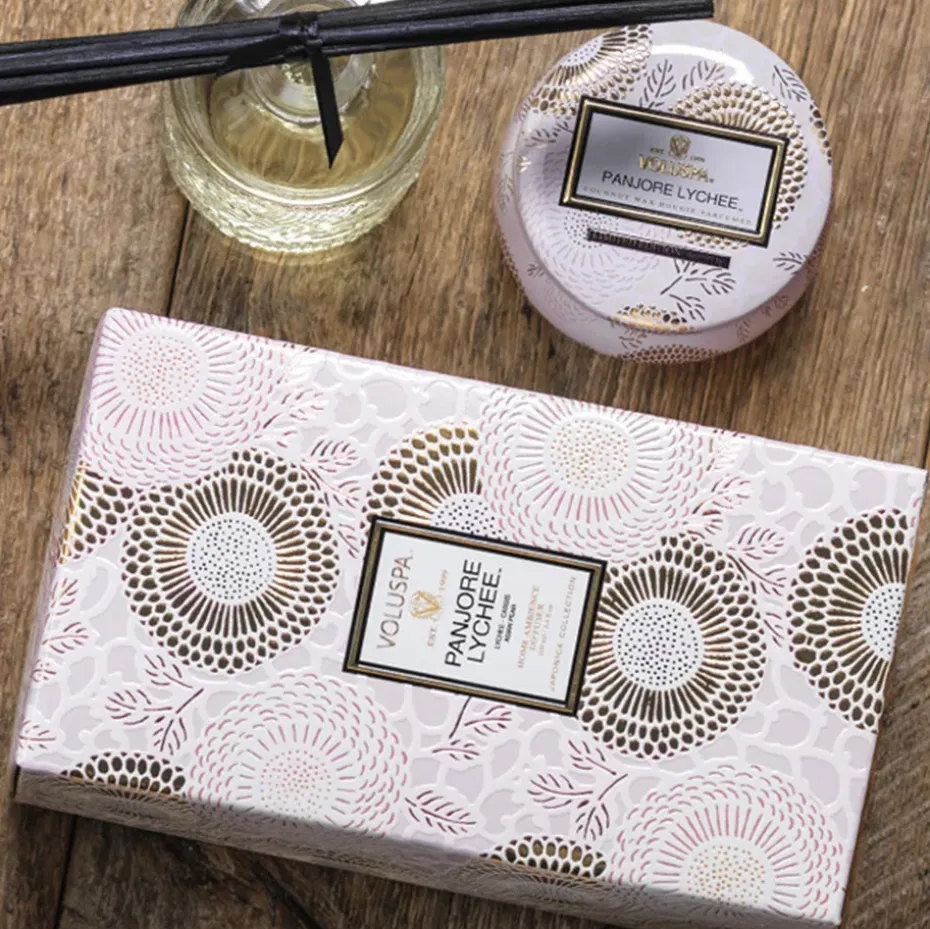 Vela perfumada Decorative Tin 25h, Panjore Lychee