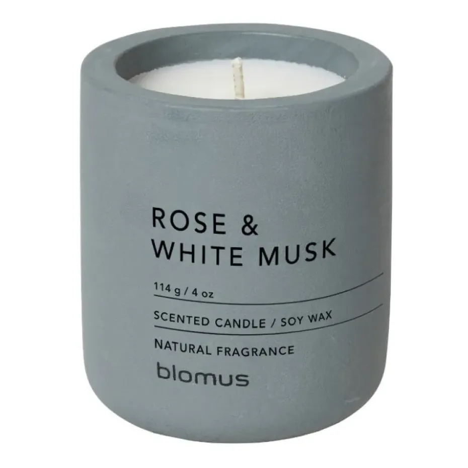 Vela perfumada Fraga 24 horas, Rose & White Musk-Flintstone