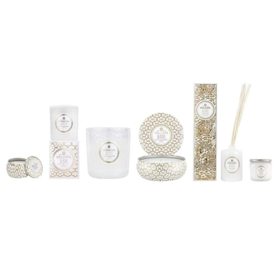 Vela perfumada Maison Blanc Mini Tin 25 horas, Suede Blanc