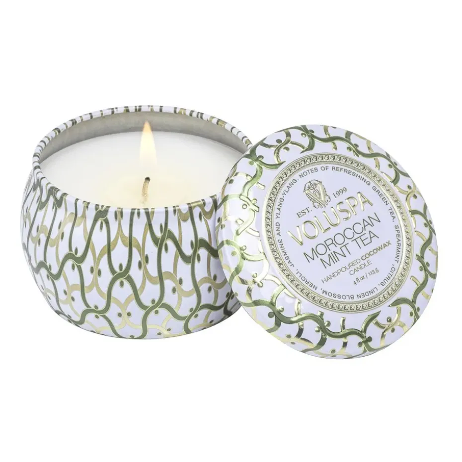 Vela perfumada Maison Blanc Mini Tin 25 horas, Moroccan Mint Tea