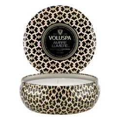 Vela perfumada Maison Noir 3-wick Tin 40 horas, Ambre Lumiere