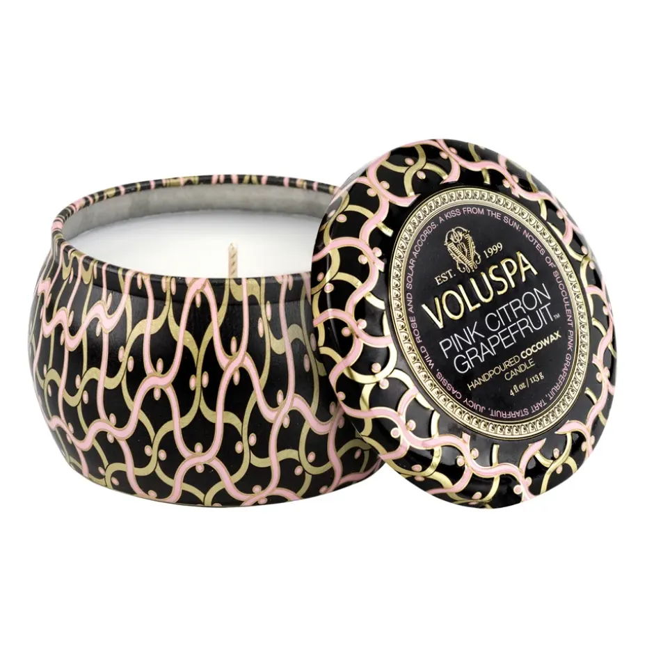 Vela perfumada Maison Noir Mini Tin 25 horas, Pink Citron Grapefruit