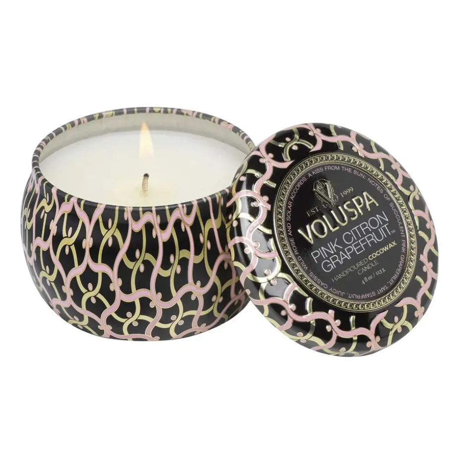 Vela perfumada Maison Noir Mini Tin 25 horas, Pink Citron Grapefruit