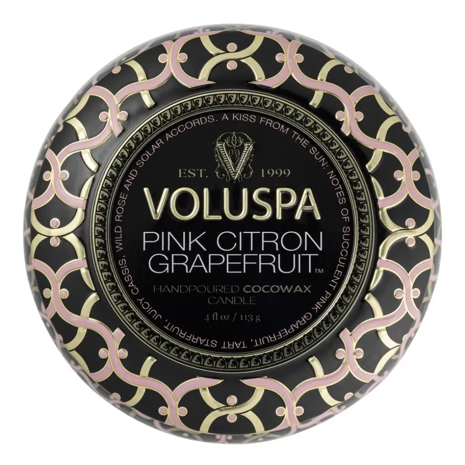 Vela perfumada Maison Noir Mini Tin 25 horas, Pink Citron Grapefruit