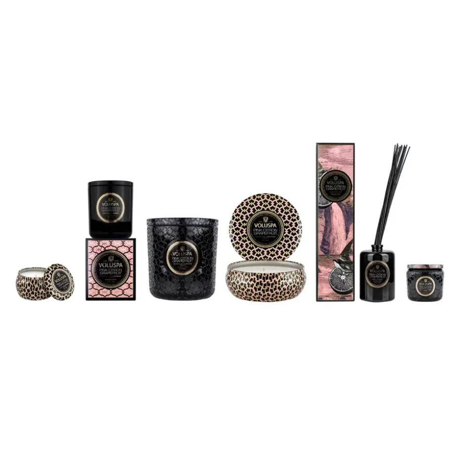 Vela perfumada Maison Noir Mini Tin 25 horas, Pink Citron Grapefruit