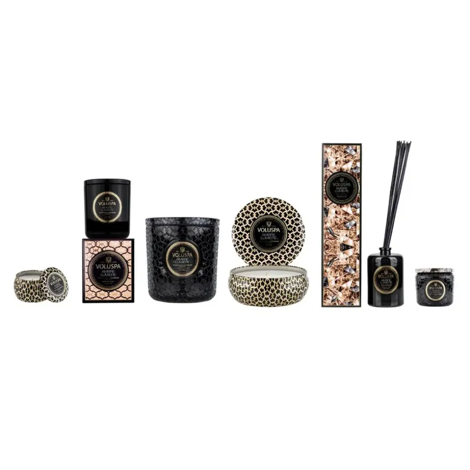 Vela perfumada Maison Noir Mini Tin 25 horas, Ambre Lumiere