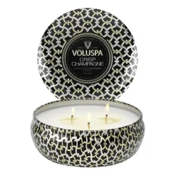 Vela perfumada Maison Noir 3-wick Tin 40 horas, Crisp Champagne