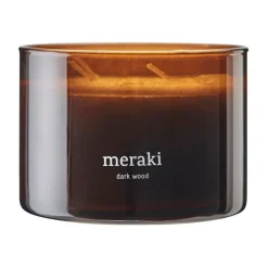 Vela perfumada Meraki, 60 horas, Dark wood