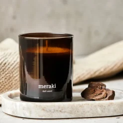 Vela perfumada Meraki, 35 horas, Dark wood