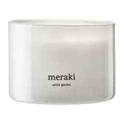 Vela perfumada Meraki, 60 horas, White garden