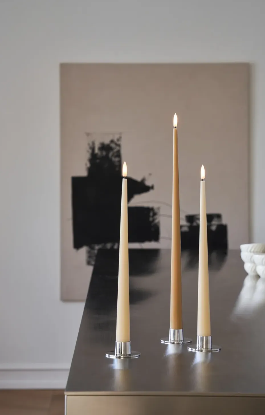 Velas LED ester & erik, 2-pack, 14 Pale ginger , 30 cm