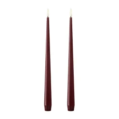 Velas LED ester & erik, 2-pack, 44/2 Deep Wine , 30 cm