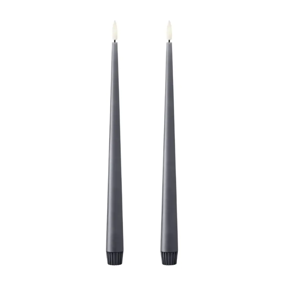 Velas LED ester & erik, 2-pack, 74 Dark Slate , 30 cm
