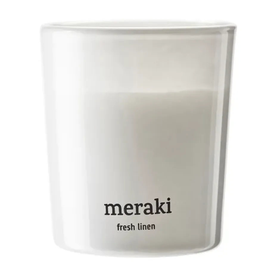 Velas perfumadas 12 horas Meraki 12, 2-pack, Fresh Linen