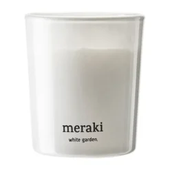 Velas perfumadas 12 horas Meraki 12, 2-pack, White garden
