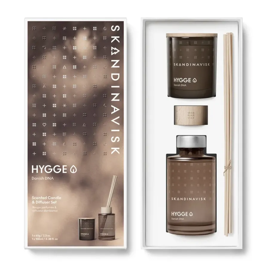 Velas perfumadas y difusores de fragancia HYGGE, 65 g + 100 ml