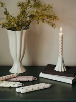 Velas Tulip 2-pack, White-soft pink