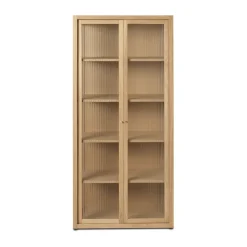 Vitrina Reed 70x155 cm, Natural oak