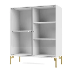 Vitrina Ripple II 69,6x82,2x30 cm, Snow-ben brass