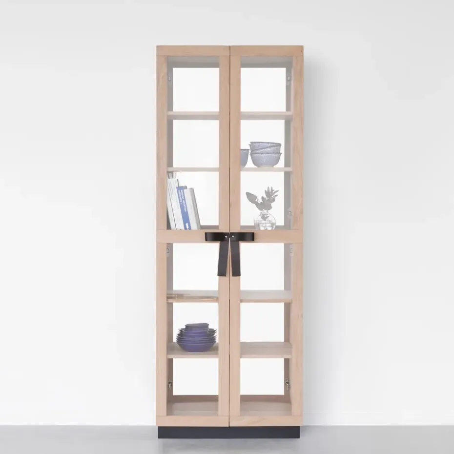 Vitrina The Bow, Roble aceitado blanco