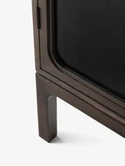 Vitrina Trace SC87 50x192x40 cm, Dark stained oak